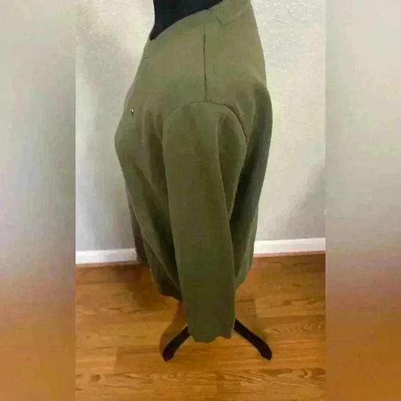 Tommy Hilfiger Sweatshirt Men's Size Large Green Crew Neck Long Sleeve - Picture 4 of 5